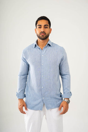Long Sleeve Linen Shirt - FAIR & SQUARE