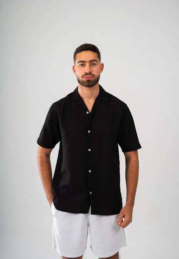 Short Sleeve Linen Shirt - FAIR & SQUARE