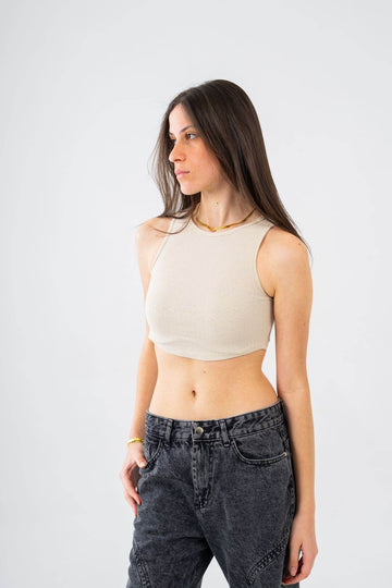 Curved Crop Vest - FAIR & SQUARE