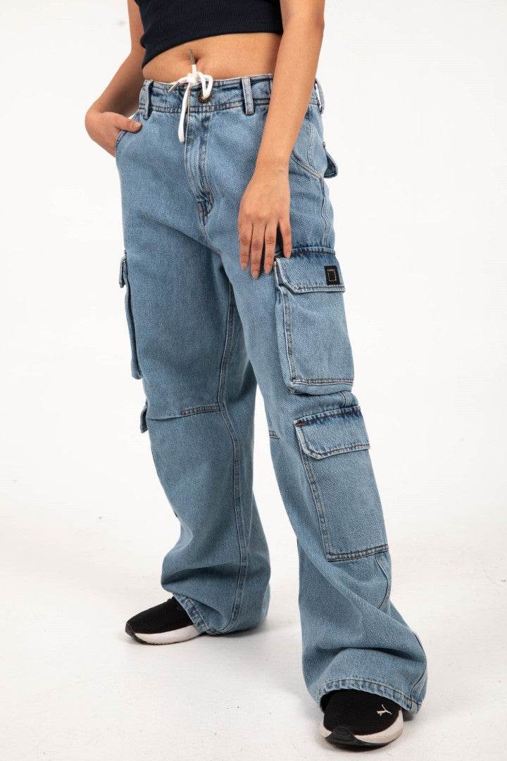 Denim Cargo Pants - FAIR & SQUARE
