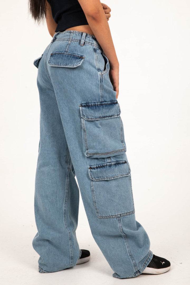 Denim Cargo Pants - FAIR & SQUARE