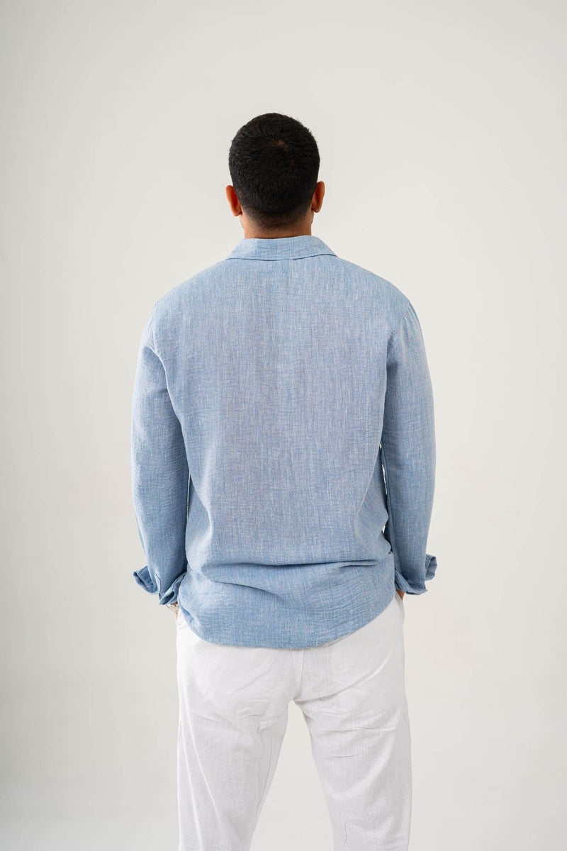 Long Sleeve Linen Shirt - FAIR & SQUARE