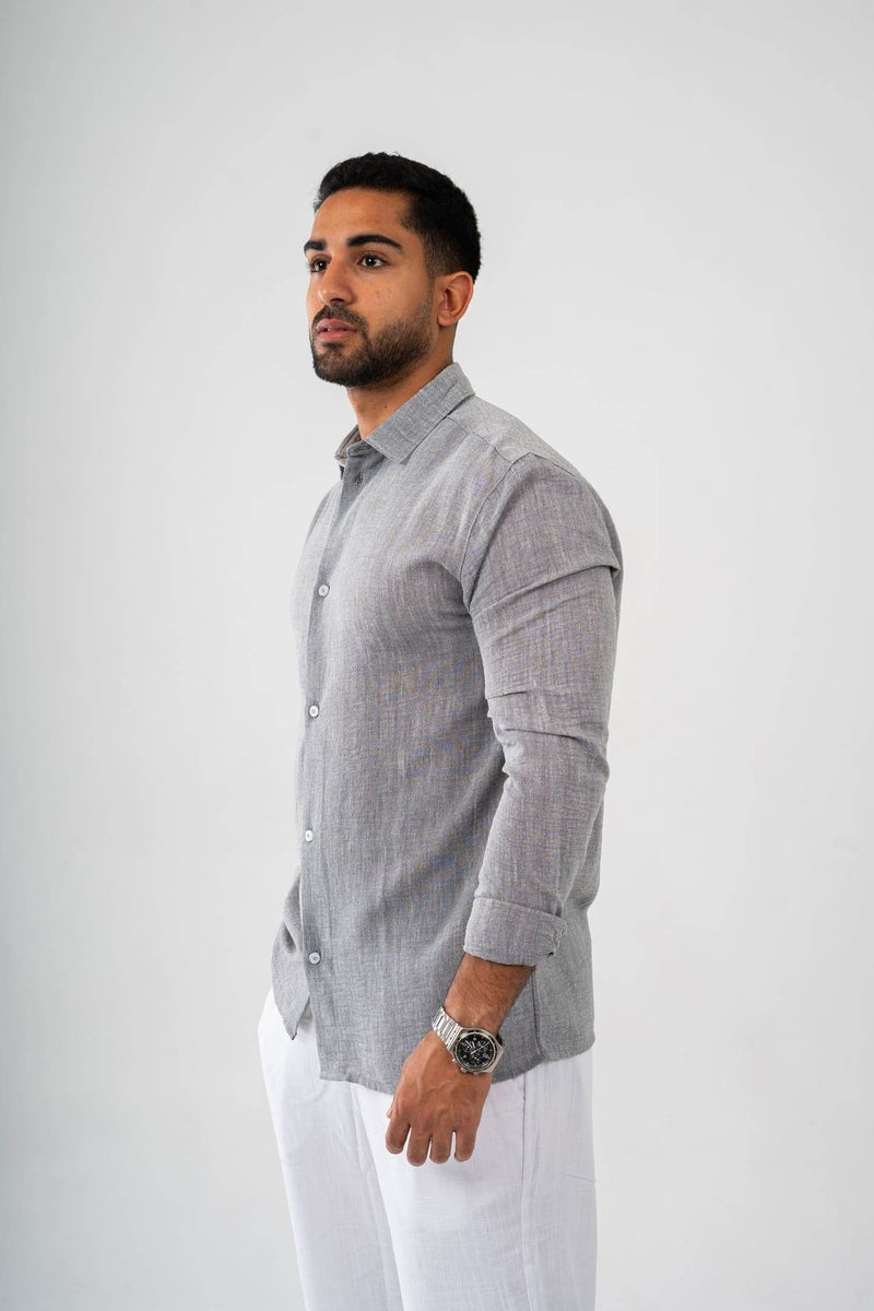 Long Sleeve Linen Shirt - FAIR & SQUARE