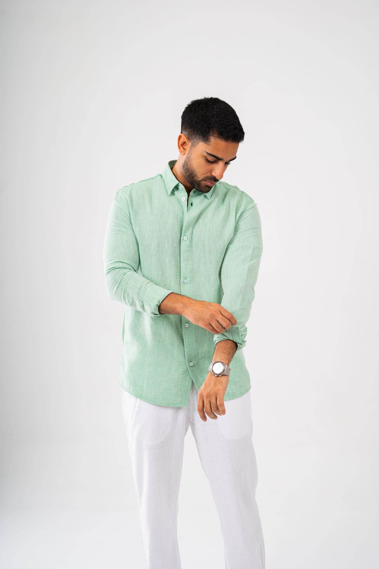Long Sleeve Linen Shirt - FAIR & SQUARE