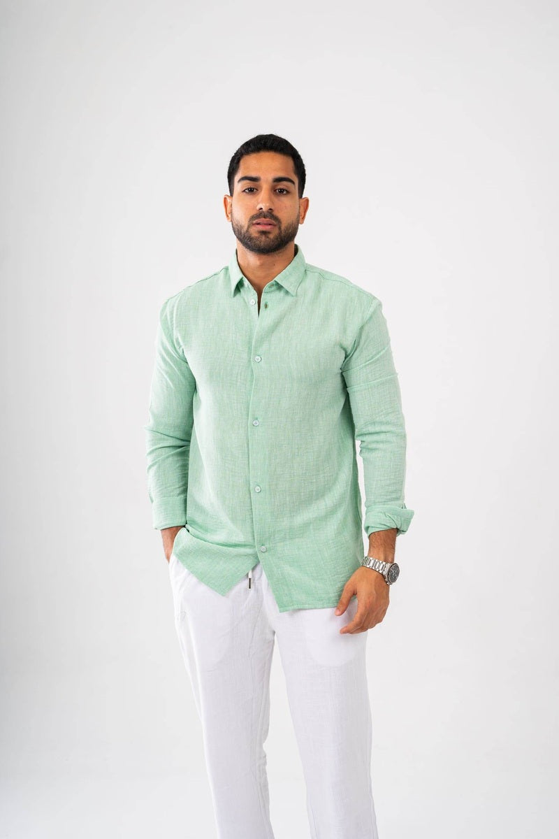 Long Sleeve Linen Shirt - FAIR & SQUARE