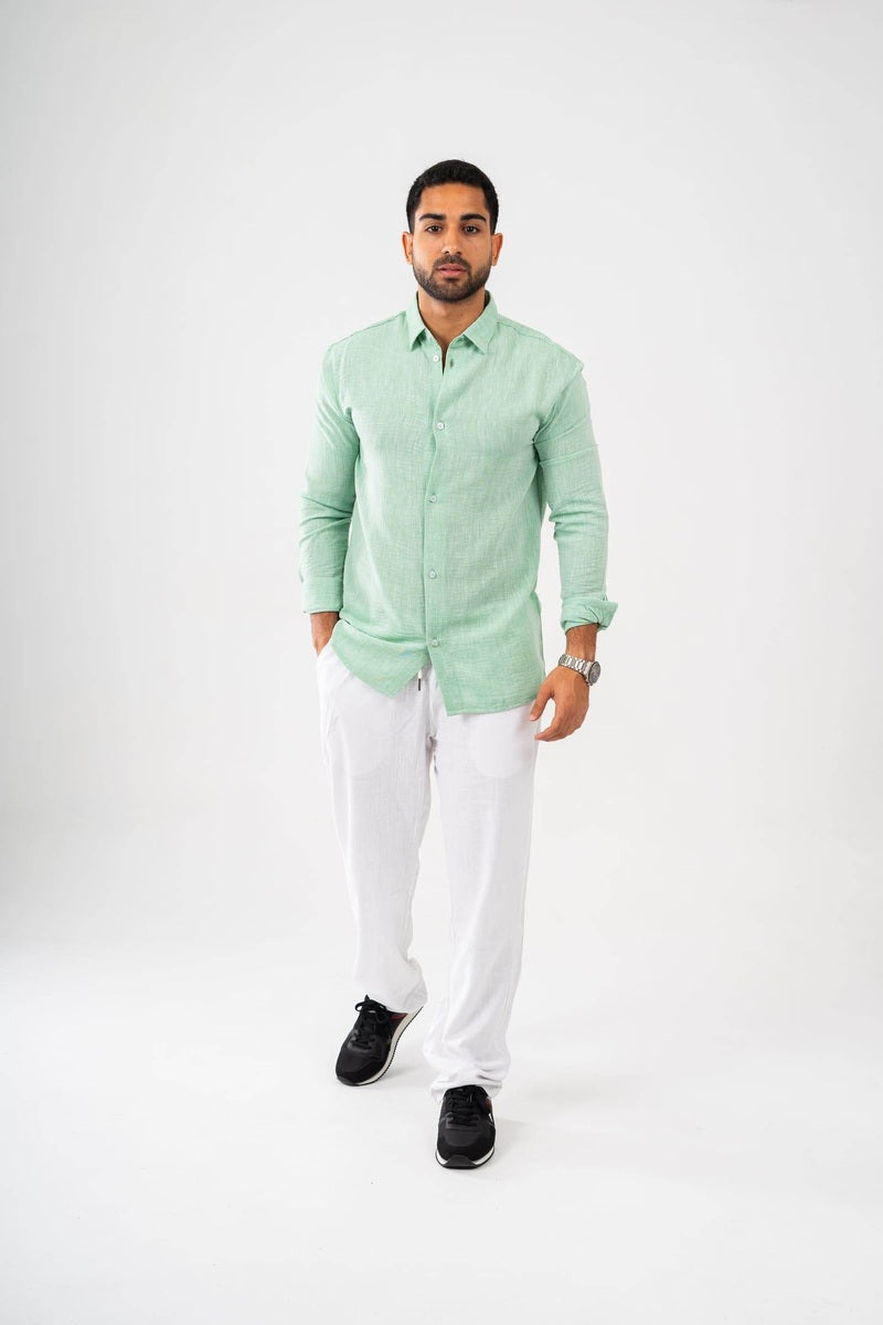 Long Sleeve Linen Shirt - FAIR & SQUARE