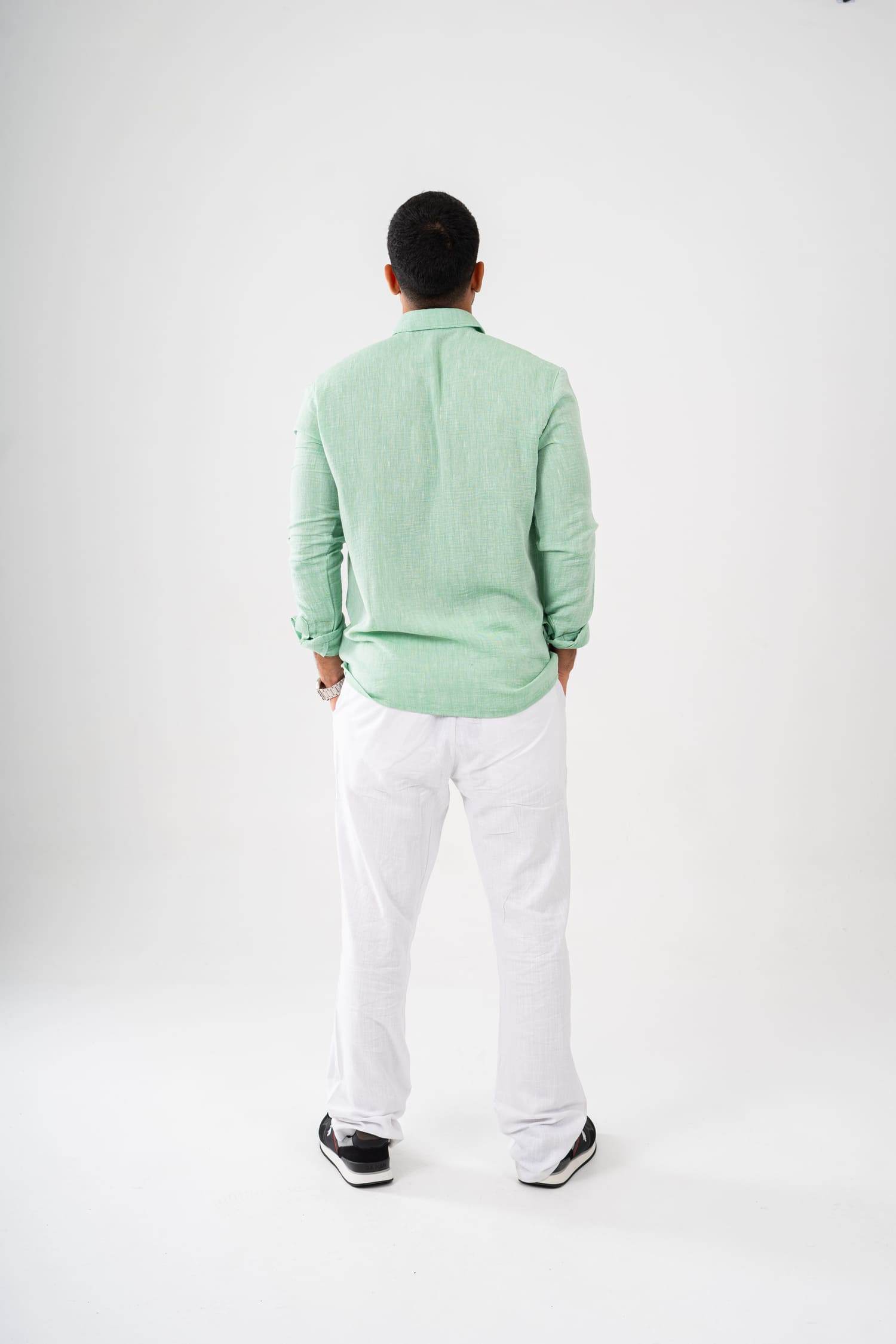 Long Sleeve Linen Shirt - FAIR & SQUARE