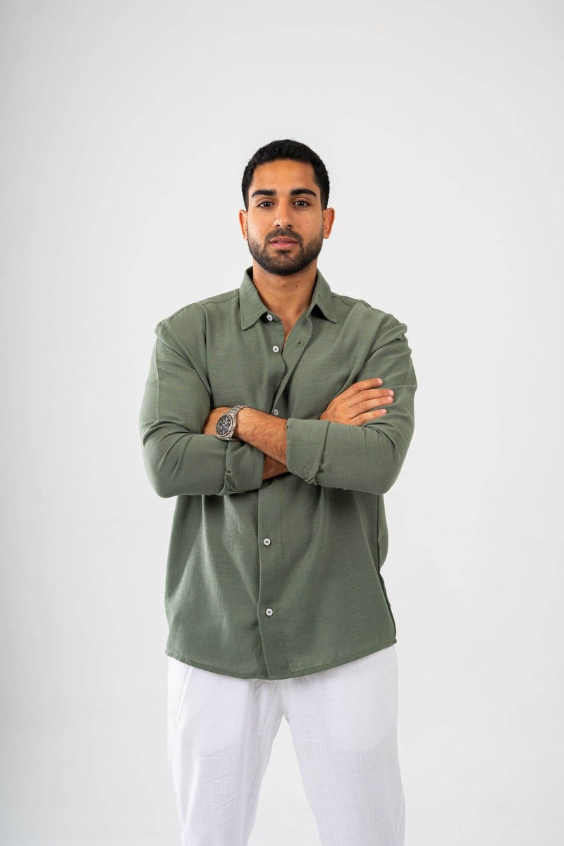 Long Sleeve Linen Shirt - FAIR & SQUARE