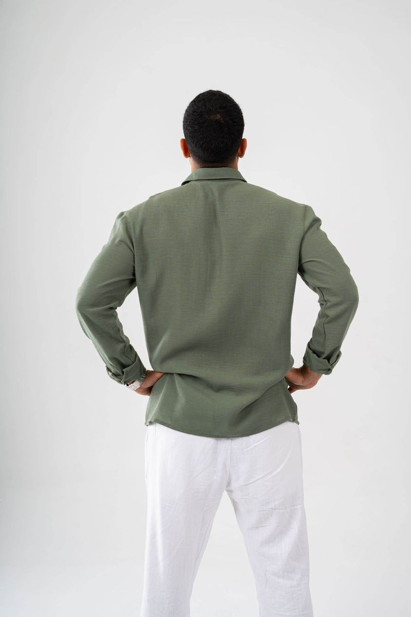 Long Sleeve Linen Shirt - FAIR & SQUARE