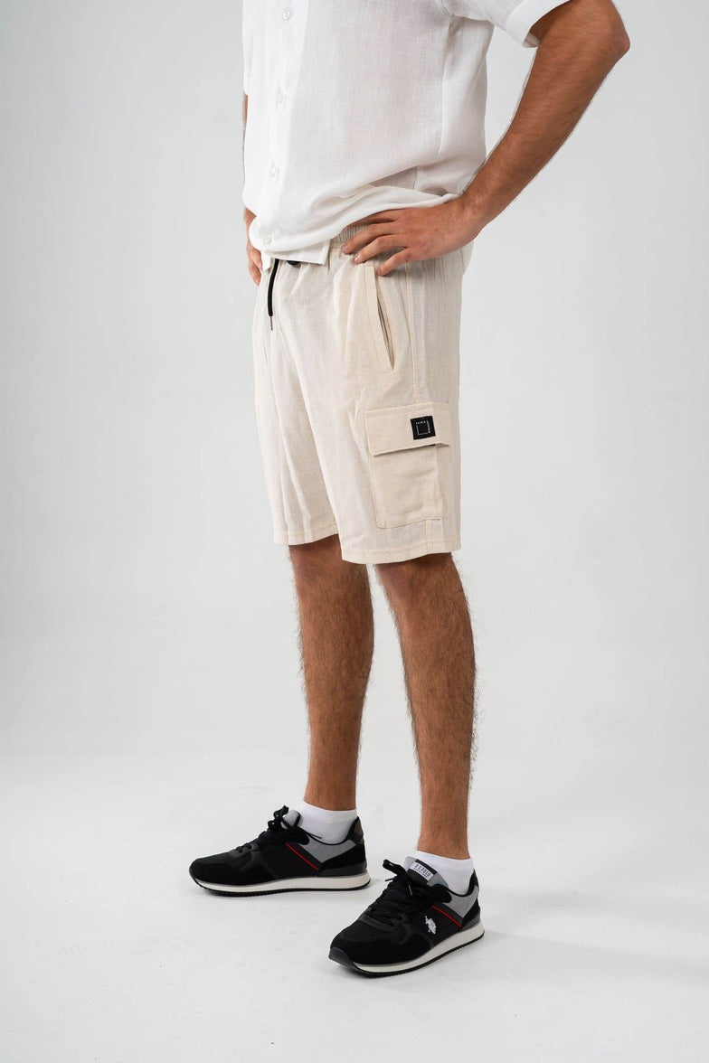 Linen Cargo Shorts - FAIR & SQUARE