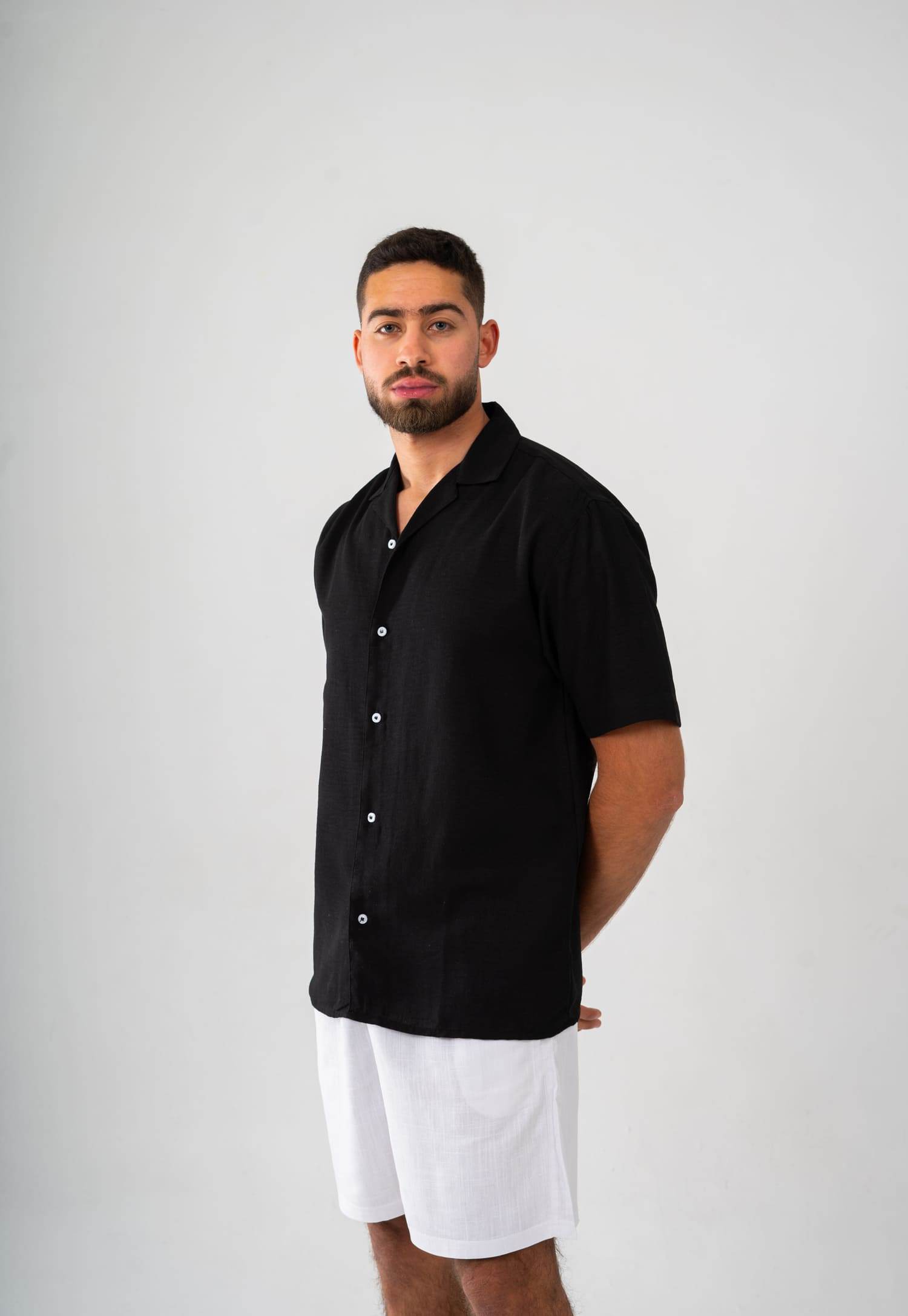 Short Sleeve Linen Shirt - FAIR & SQUARE