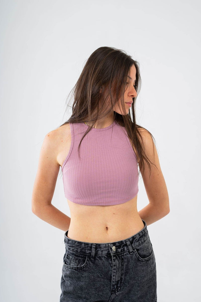 Curved Crop Vest - FAIR & SQUARE