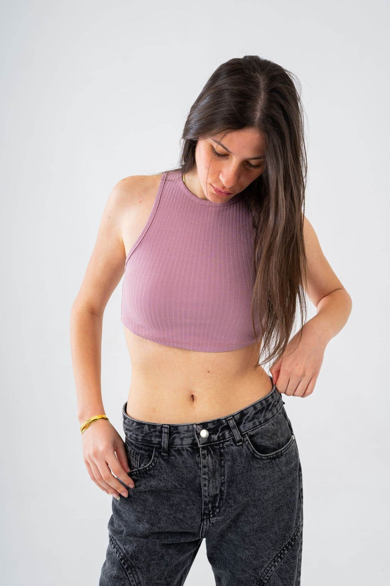 Curved Crop Vest - FAIR & SQUARE