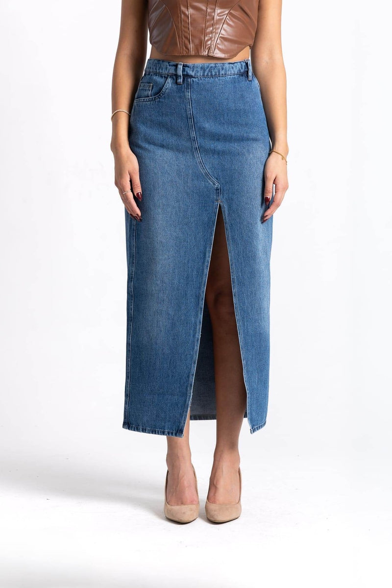 Denim Skirt - FAIR & SQUARE