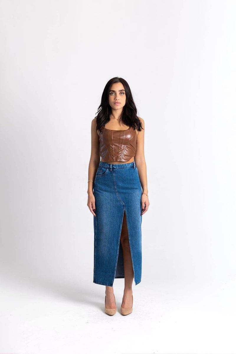 Denim Skirt - FAIR & SQUARE