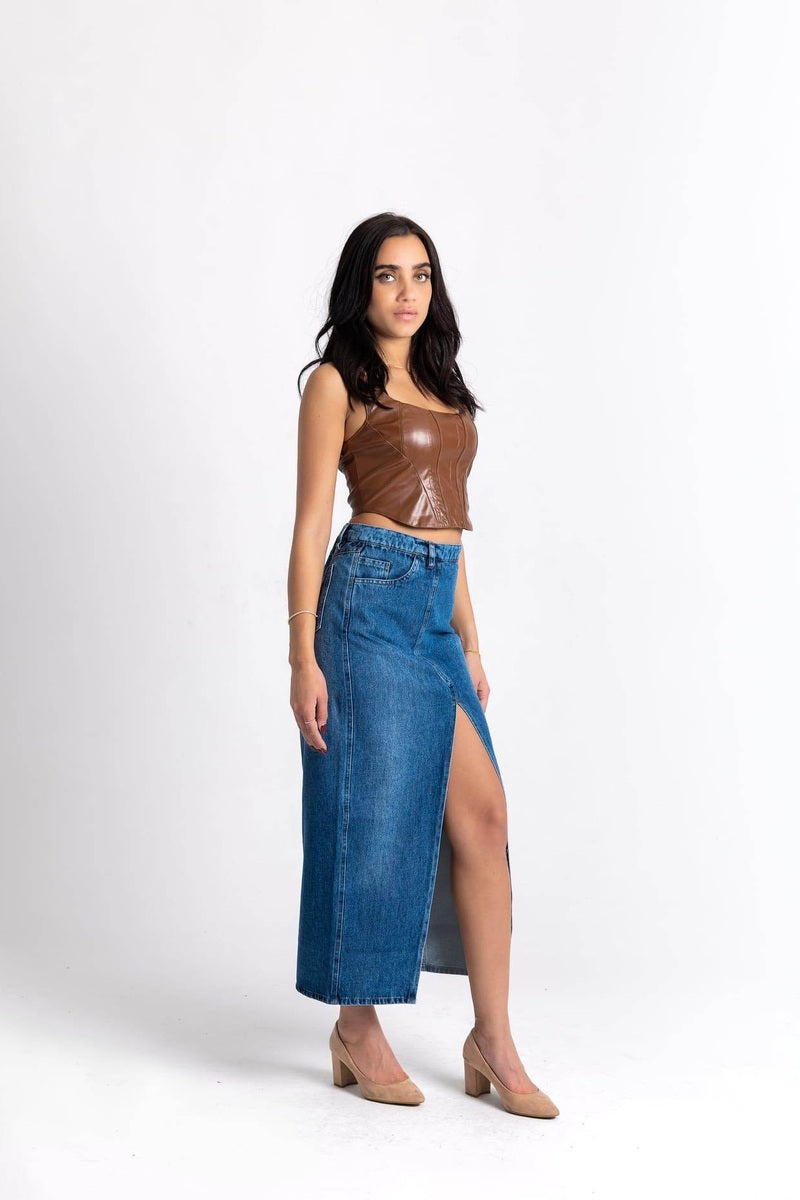 Denim Skirt - FAIR & SQUARE