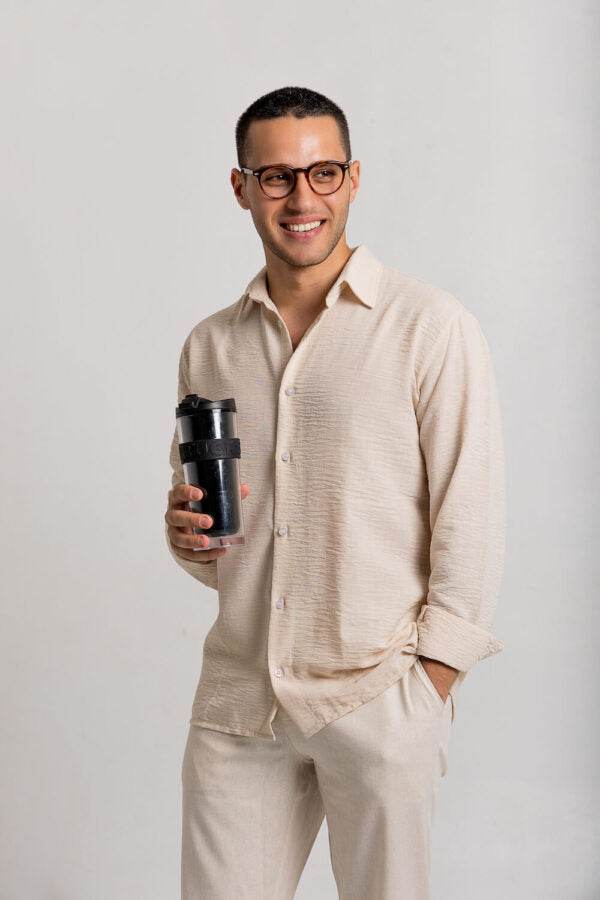 Oversized Linen Shirt - FAIR & SQUARE