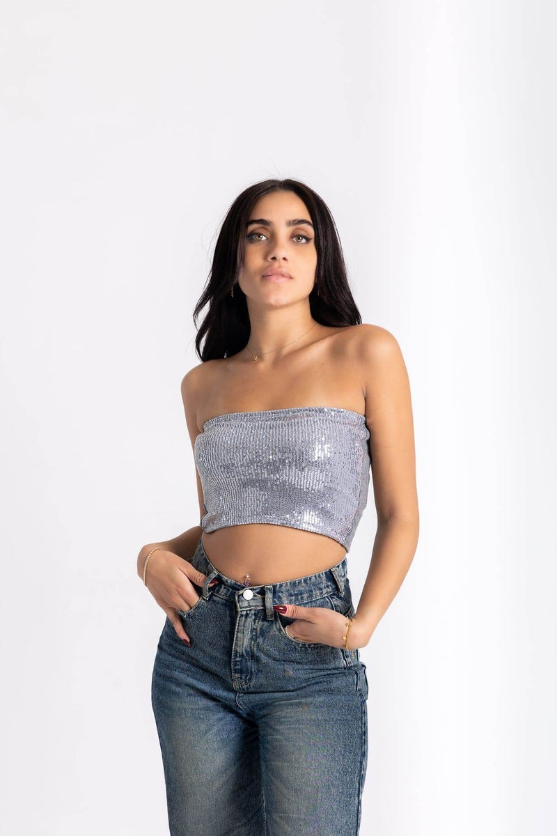 Sequin Tube Top - FAIR & SQUARE