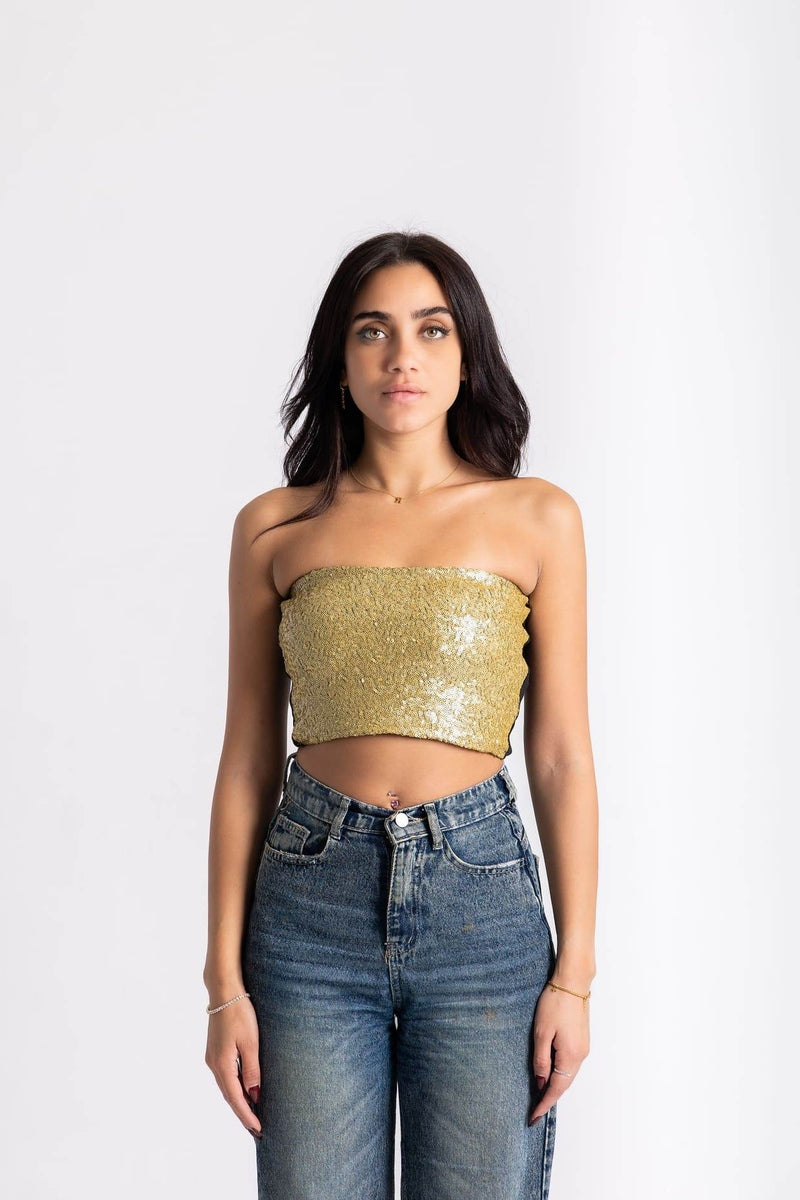 Sequin Tube Top - FAIR & SQUARE