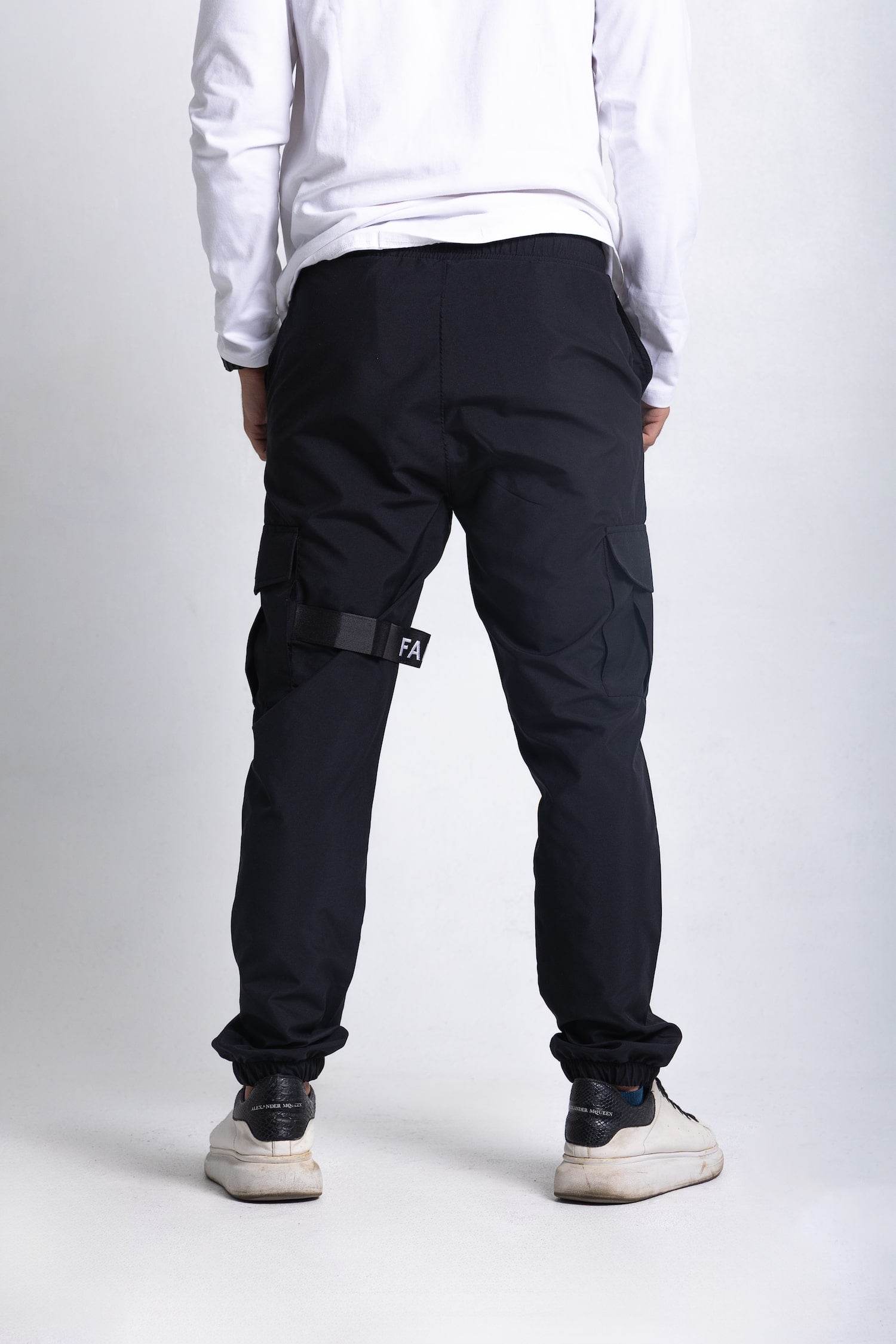 Black Parachute Cargo Pants - FAIR & SQUARE