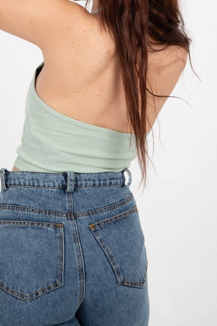Rib-Knit Halterneck Top - FAIR & SQUARE
