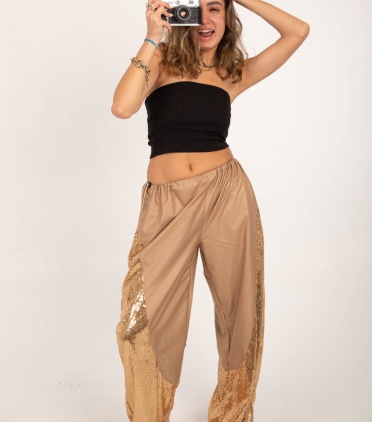 Parachute Pants with Sequin