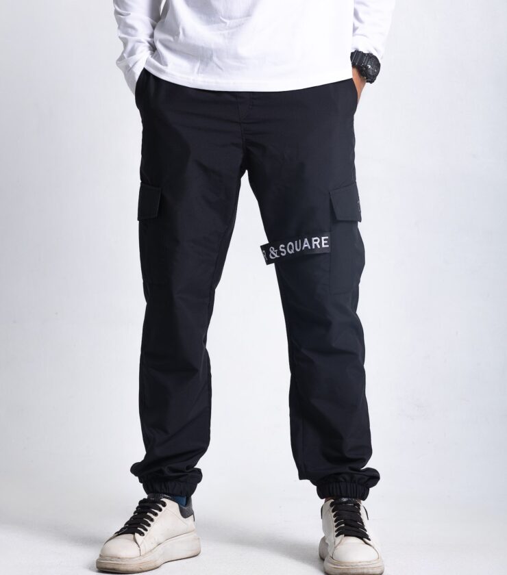 Black Parachute Cargo Pants