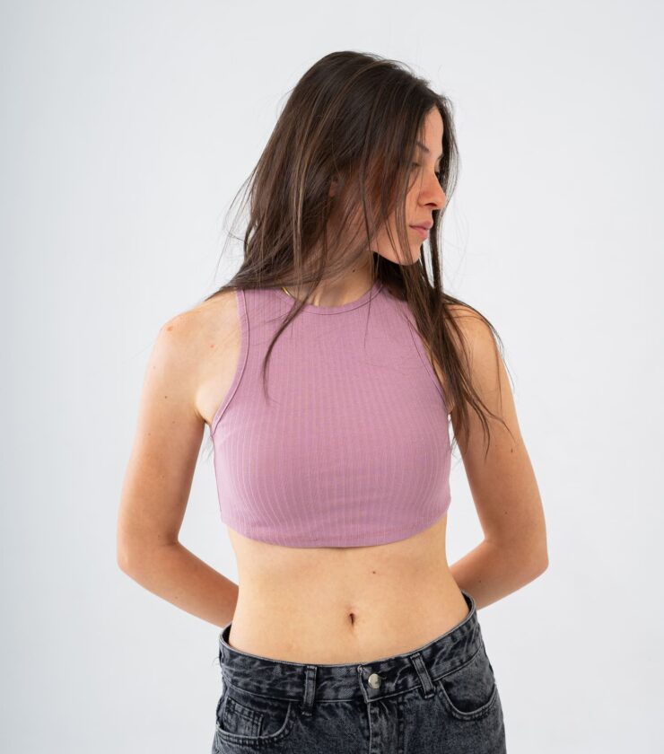 Curved Crop Vest