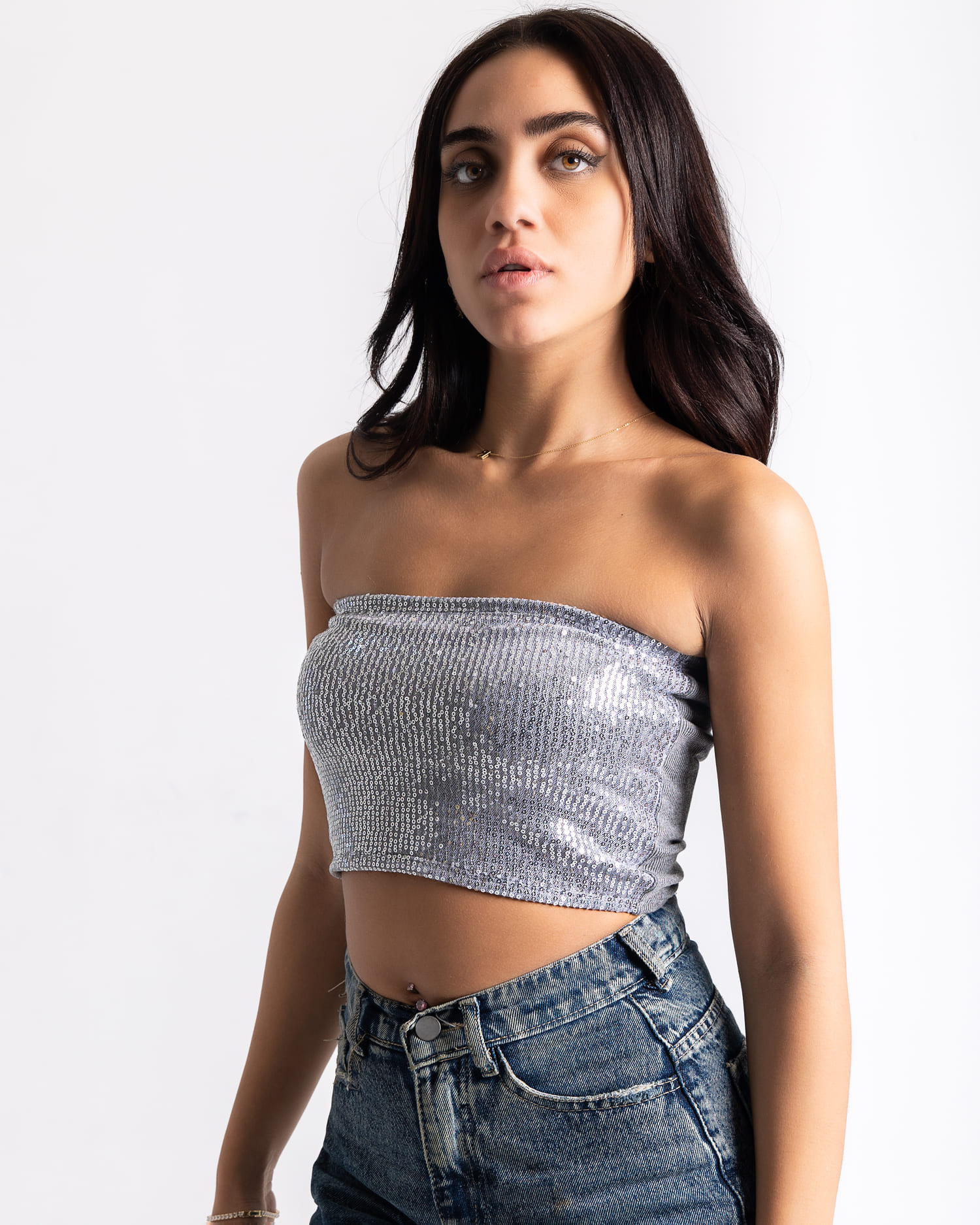 F&S Sequin Tube Top