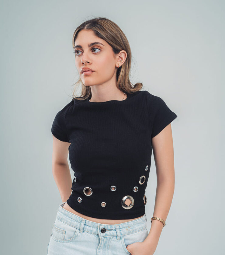 Studded crop top