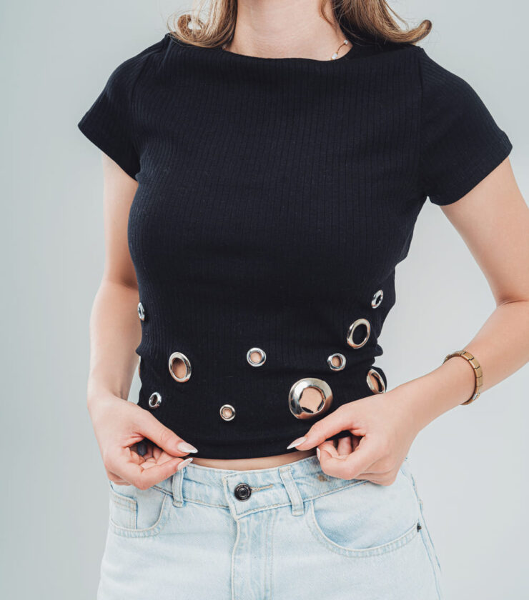 Studded crop top